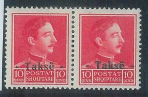 78375 - ALBANIA - STAMPS - YVERT # Timbre Tax 34 + 34a Overprint ERROR - MNH - Picture 1 of 1