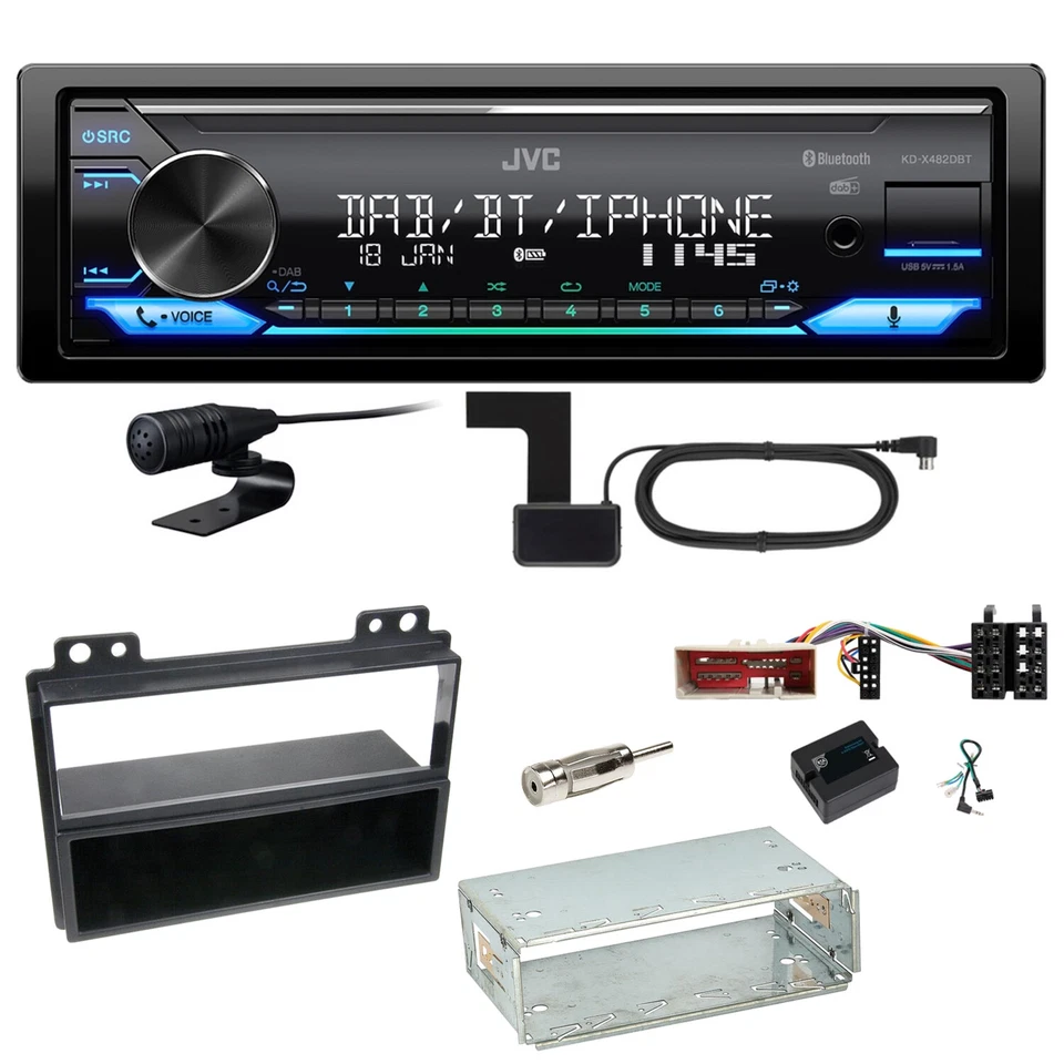 JVC KD-X482DBT Bluetooth Digitalradio Einbauset für Ford Fusion Fiesta - Bild 1 von 1