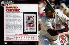2007 BOSTON RED SOX WORLD SERIES CHAMPIONS   DAVID ORTIZ   STAMP / PAGE