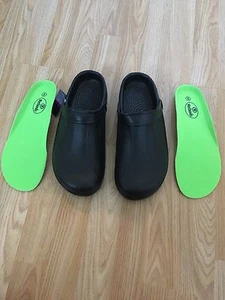 HERREN SCHWARZ CLOGS ORTHOPÄDISCHE NHS KRANKENHAUS KÜCHE GARTEN KRANKENSCHWESTER SCHUHE SANDALE 7-12 - Bild 1 von 12