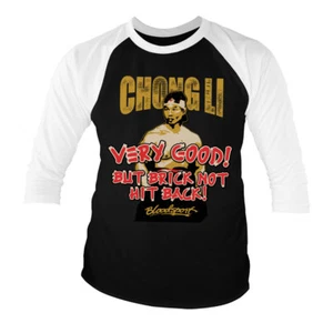 Officially Licensed Bloodsport- Chong Li 3/4 Sleeve Baseball T-Shirt S-XXL Sizes - Picture 1 of 1