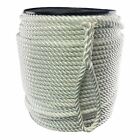 18Mm White 3St Nylon Rope X 25M Anchor Rope On A Reel With 6 Inch Soft Eye