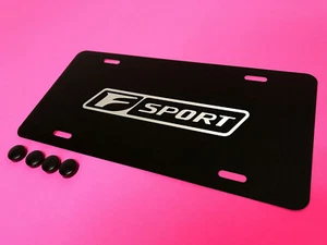 1pc FSPORT BLACK Aluminum Front License PLATE *RUST FREE - Picture 1 of 2