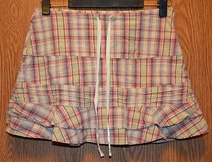 Girls Plaid Grane Jeans Flat Front Skort Skorts Size 16 excellent - Picture 1 of 1