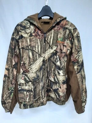 Habit Hooded Jacket Mossy Oak BreakUp Camo Soft Shell Men's L Fleece - Image 1 of 4