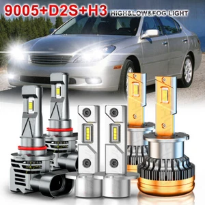 For Lexus ES300 2000 2001 2002 2003 LED / HID Headlights Hi/Lo + Fog Light Kit - Picture 1 of 16
