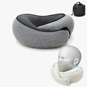 Premium Memory Foam U Shaped Travel Pillow Neck Support Soft Head Rest Cushion - Picture 1 of 10