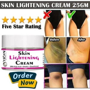 Dark Skin Bleaching Cream Whitening Lightening AHA - Face & Body (25g) - Picture 1 of 10