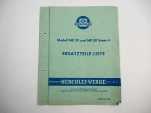 Hercules MK 50 Super 4 Mofa Fahrgestell Ersatzteilliste Ersatzteilkatalog 1966 - Bild 1 von 2