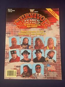WWF Wrestling Program Survivor Series 1990 Hulk Hogan Warrior Snake Perfect Sgt