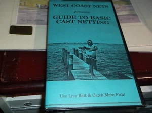 VHS-WEST COAST NETS /GUIDE TO BASIC CAST NETTING VHS VERY RARE FREE SHIPPING - Picture 1 of 2