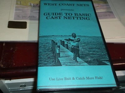 VHS-WEST COAST NETS /GUIDE TO BASIC CAST NETTING VHS VERY RARE FREE SHIPPING - Image 1 of 2