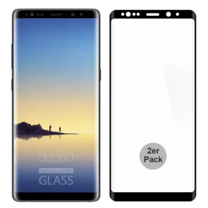 2x 9H Hartglas Samsung Note 8 HD Glas Displayschutz Temperglas FullCover Folie - Bild 1 von 6
