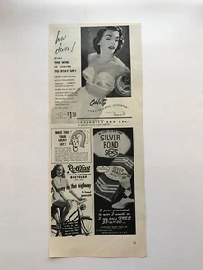 1953 Celebrity Bras, Rollfast Bicycles, Silver Bond Soks Socks Vintage Print Ads - Picture 1 of 1