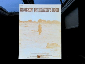 Knocking On Heavens Door - Bob Dylan  Original - Vtg Sheet Music Song - Picture 1 of 6