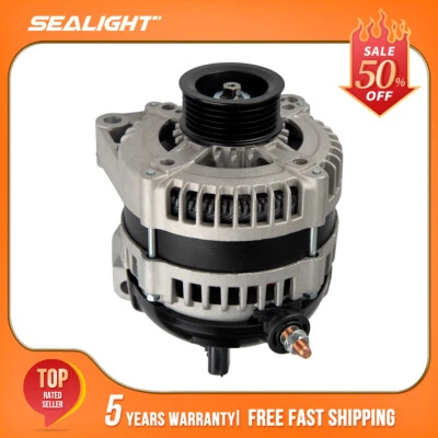 Alternator For 3.3L 3.8L 2001-2007 Chrysler Town & Country Dodge Caravan 13870 - Image 1 of 4