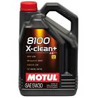 Motul 5 Litres Of 8100 X-Clean+ 5W30 Fully Synthetic Engine Oil - 106377