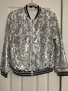 Wonder Nation Sequin Flippable Zip Up Jacket NWT Size XL 14/16 Plus Size - Picture 1 of 10