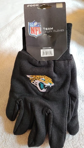 Jacksonville Jaguars Black Utility Work Gloves Cover