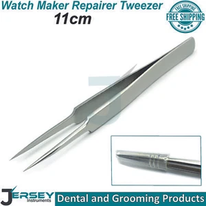 Watchmakers Non Magnetic Tweezer Precision Watchmaker's Repairers Tool Steel New - Picture 1 of 3