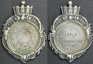 Medaglia - Prima Gara Tarocchi Ag g.11 mm 38/27 - Imagen 1 de 1