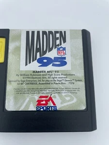Madden NFL 95 Cartridge Sega Genesis  Only - Sega Genesis 1994 ORIGINAL GENUINE - Picture 1 of 6