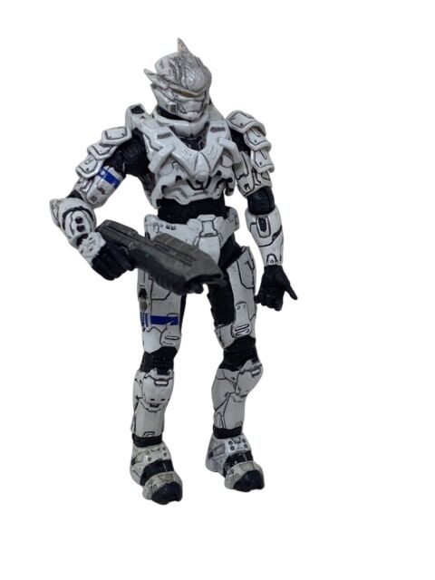 Halo 2 White SPARTAN MARK VI Action Figure 10th Anniversary McFarlane  RARE!!