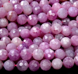 Selten neu! Natürlicher Rubin AAA Micro Facettiert Rund 4 mm 5 mm 6 mm 7 mm 9 mm Perlen (D224) - Bild 1 von 3