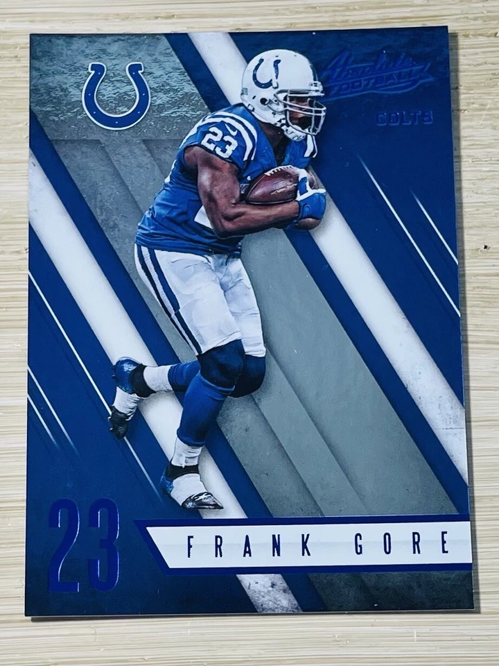 2016 Panini Absolute Spectrum Blue Frank Gore #9 Colts Color Match! - Image 1 of 2