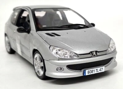 Norev 1/18 - Peugeot 206 RC Aluminium Silver 2003 Diecast Scale Model Car - Photo 1/4