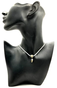 CU56 Lisa Jenks 925 Sterling Silver And Pearls Toggle Necklace - Picture 1 of 7