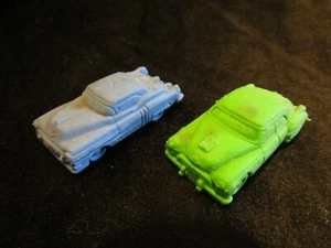 Lote 2 Coches Russ Vintage Goma Dura Verde Azul - Imagen 1 de 16