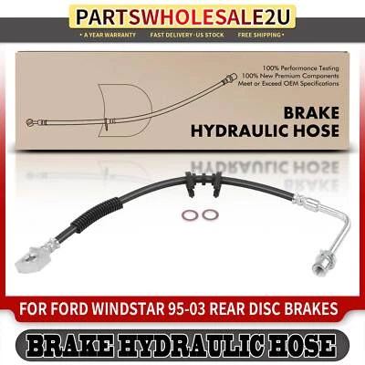 Manguera hidráulica de freno trasero izquierdo LH nueva para Ford Windstar 1995 1996 1997 1998-2003 Foto 1 de 4