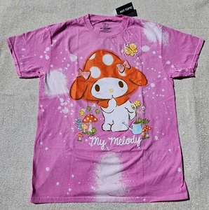 My Melody Rosa Salpicaduras Tie Dye Champiñón Sombrero Mujeres Niño Amigo Calce Camiseta Mediana - Imagen 1 de 12