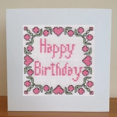 Birthday Card - Cross Stitch Kit - Image 1 of 3