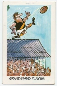 1973 Sunicrust Weg's Footy Funnies GRANDSTAND PLAYER Richmond (Black Back) - Picture 1 of 2