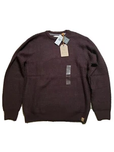 Men's Weatherproof Vintage Cable Knit Sweater Autumn Leaf Size Large MSRP $80 - Picture 1 of 6