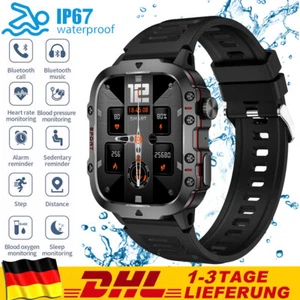 Smartwatch Damen Herren Fitnessuhr Armbanduhr mit Pulsmesser Schrittzähler Uhr - Bild 1 von 22