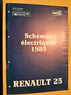 Schémas électriques Renault 25 - R25 + V6 Turbo - 1985 - NT8008