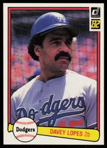 1982 Donruss Davey Lopes #327 BASEBALL Los Angeles Dodgers - Picture 1 of 2