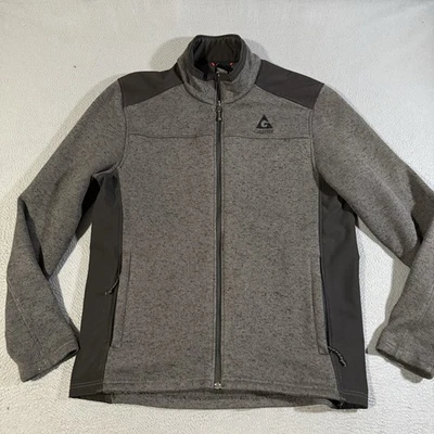 Gerry Fleece Jacket Mens Size Large Gray Full Zip Windbreaker - Image 1 of 4