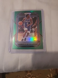 Tyrese Maxey 2022-23 Panini Prizm #21 Green Prizm 76ers - Bild 1 von 2