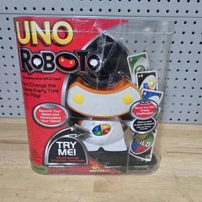 Mattel Uno Roboto 2010 The Interactive Wild Card Uno Game NEW IN BOX - Image 1 of 4