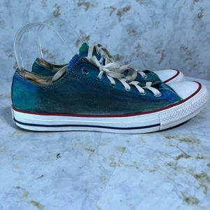 Converse All Star Chuck Taylor Womens Sz 10 Shoes Blue White Low Custom Sneakers - Picture 1 of 15