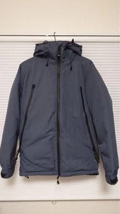 NANGA KRIFF MAYER Men's Down Jacket Large Navy Gray Made in Japan EX - Picture 1 of 24