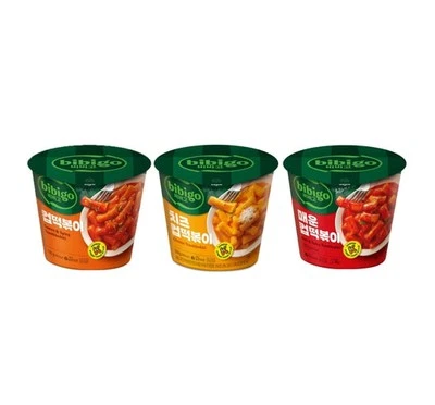 bibigo Cup Tteokbokki, Sweet & Spicy + Cheese + Hot & Spicy from Korea - Bild 1 von 4