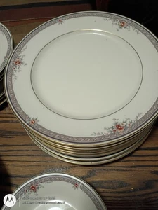 Set of 4 Elegant Dining Epoch Lakeland Pattern Made in Japan Dinner Plates #6507 - Picture 1 of 5