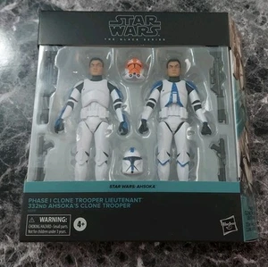 Star Wars Black Series: Phase 1 Lieutenant & 332nd Ahsoka’s Clone Trooper 2-Pack - Picture 1 of 2