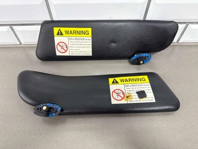 00-03 Mazda Miata NB Par Parasoles LH&RH Negro Vidrio Limpio *Ver Fotos* Foto 1 de 4