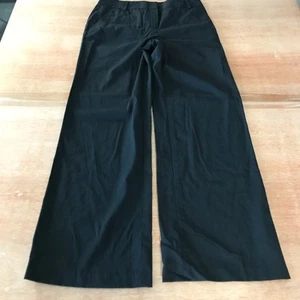 Lafayette 148 New York Anzughose Damen 2 schwarz hoher Bund Taschen Schurwolle - Bild 1 von 12